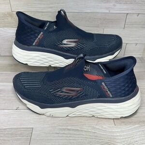 Skechers Slip Ins Shoes Men's 9 Navy Blue Max Cushioning Sneakers